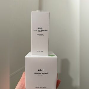 Abib Korean skincare pads and serum